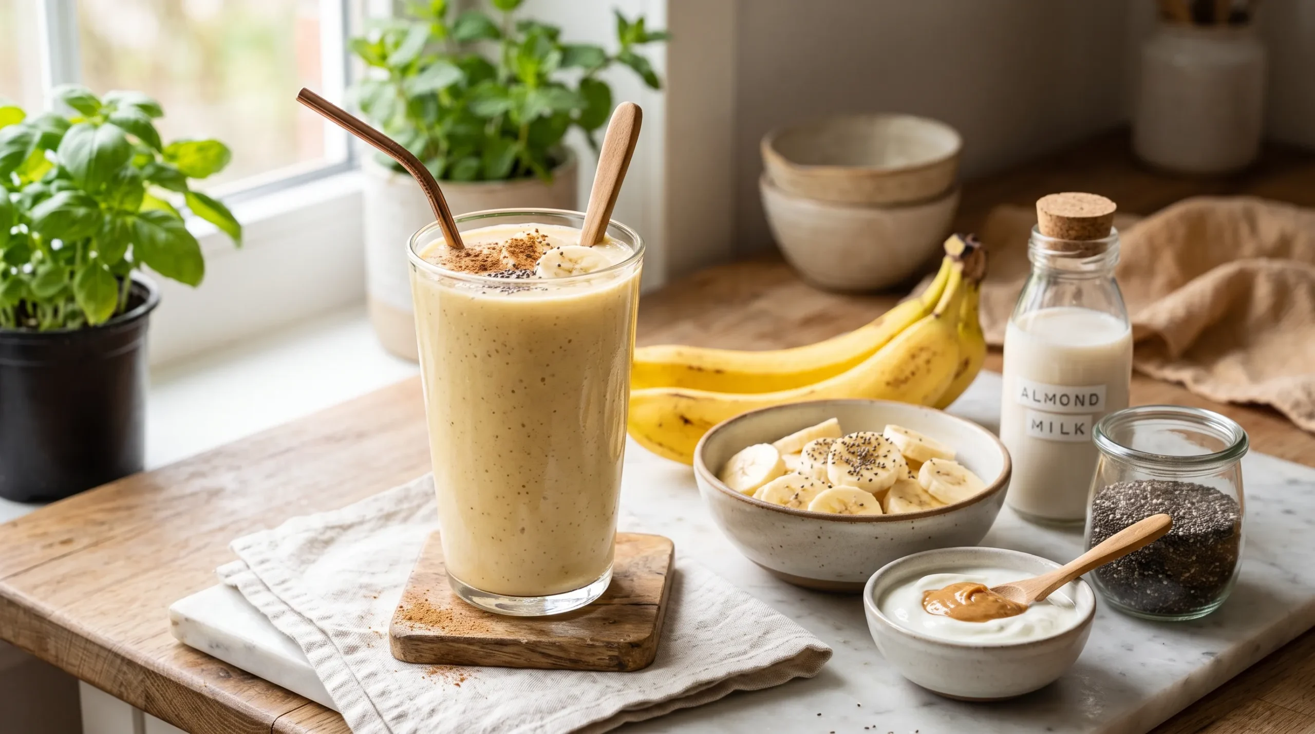 healthy banana smoothie