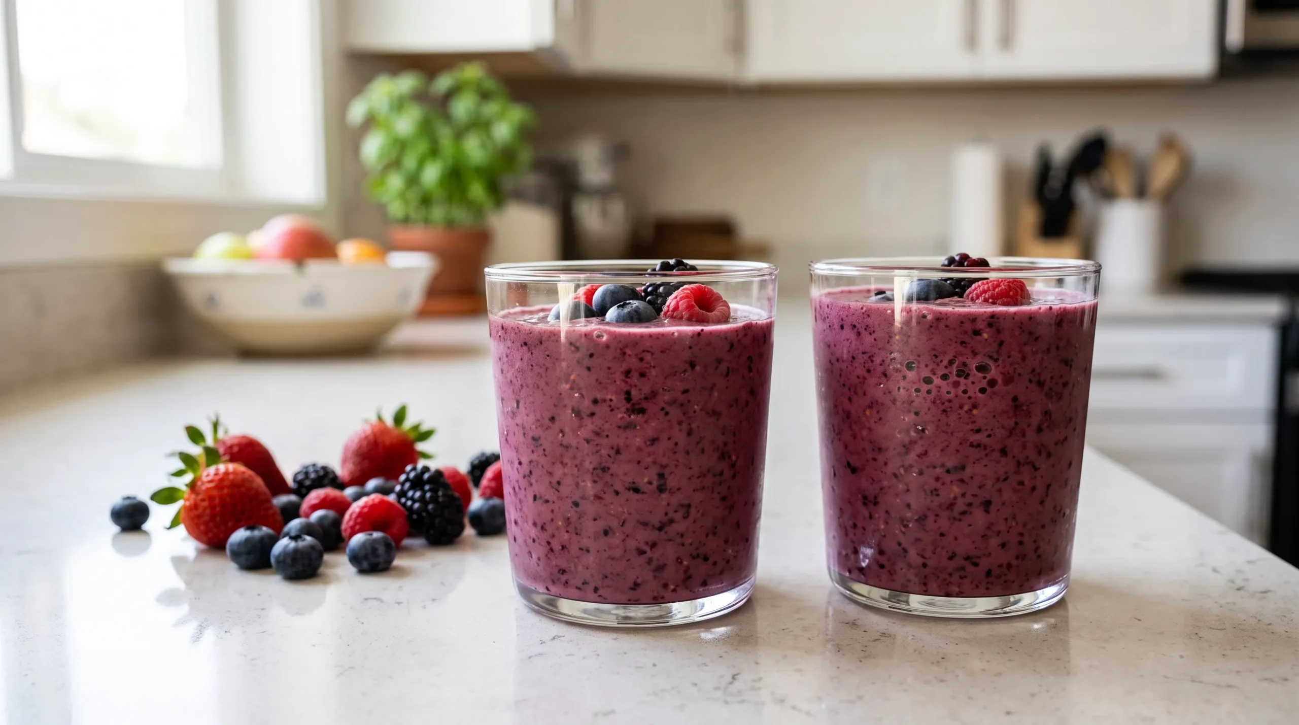 healthy berry smoothie