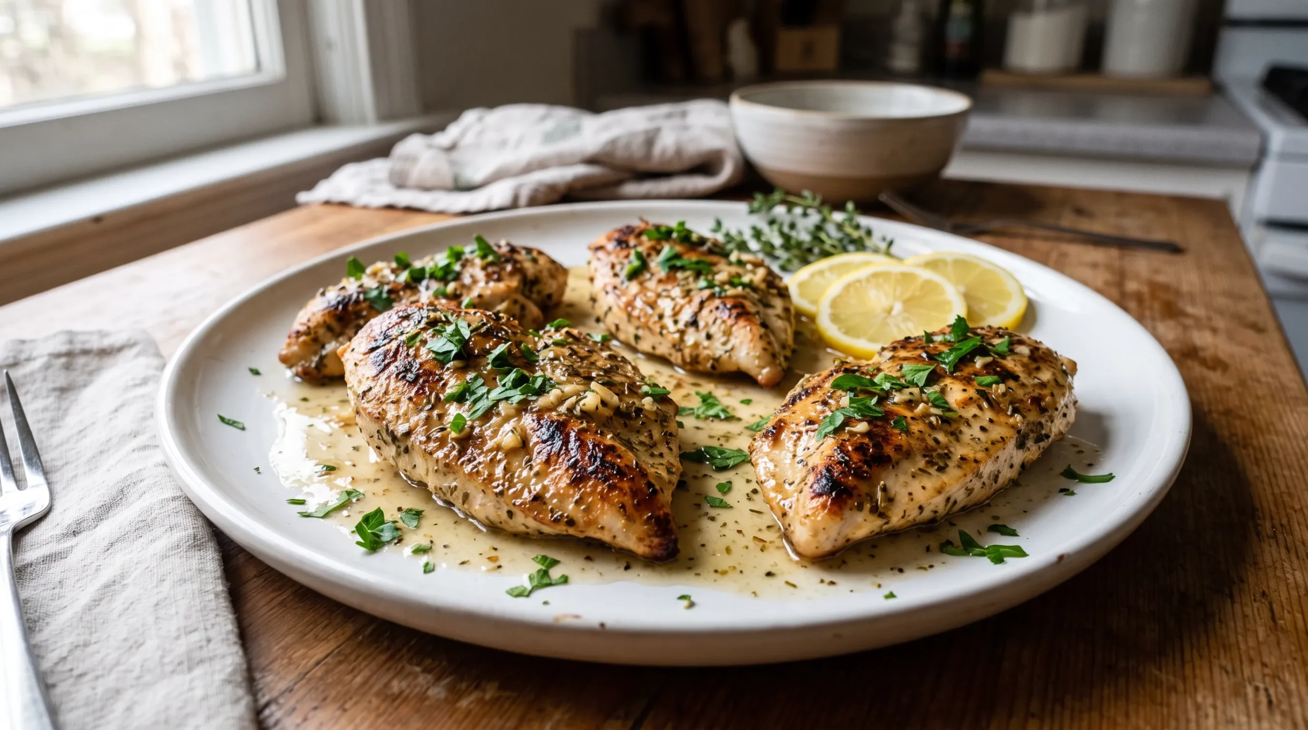 healthy garlic chicken