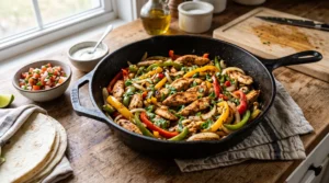 healthy chicken fajitas
