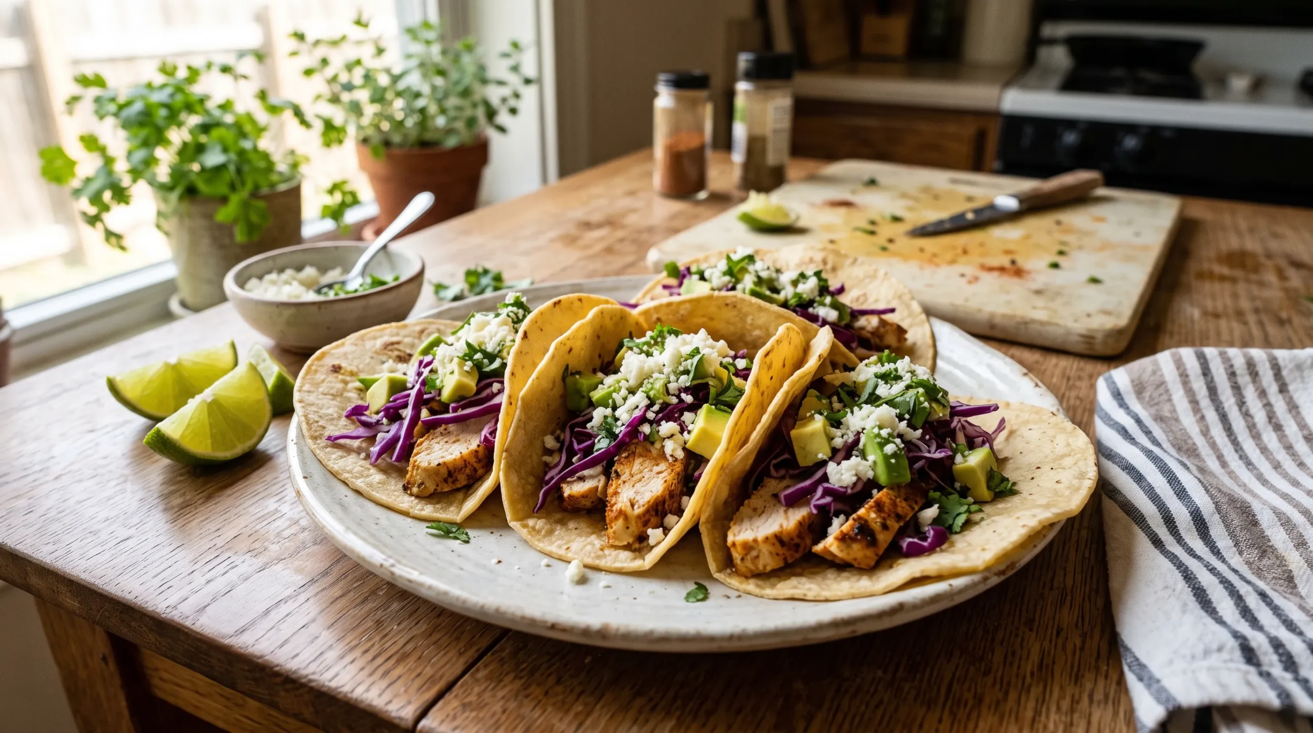 healthy chicken tacos