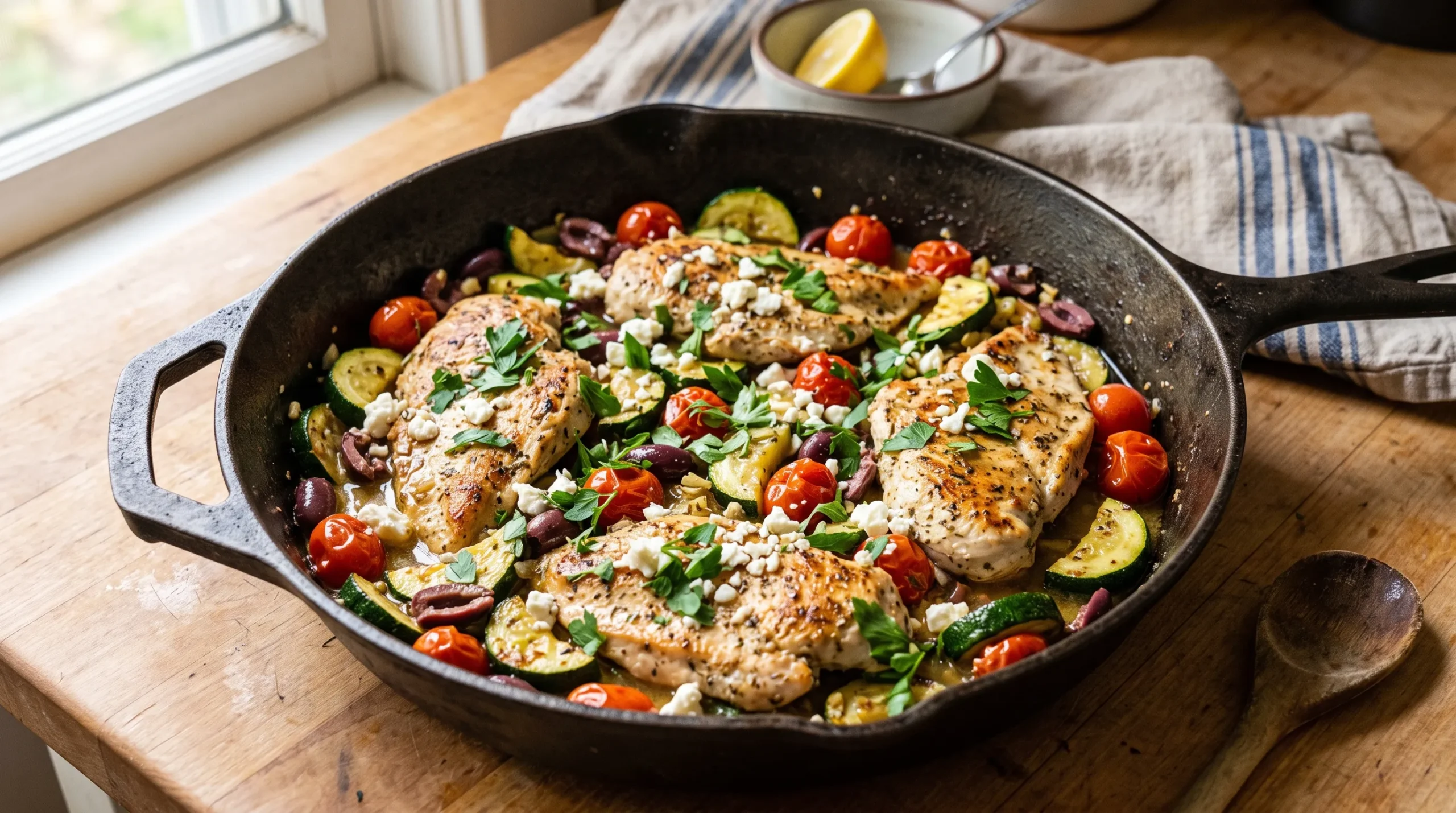 healthy chicken skillet
